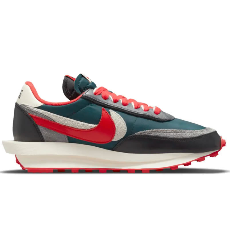 Sacai Undercover Nike Ldwaffle Midnight Spruce University Red Dj4877 300 (2) - newkick.vip