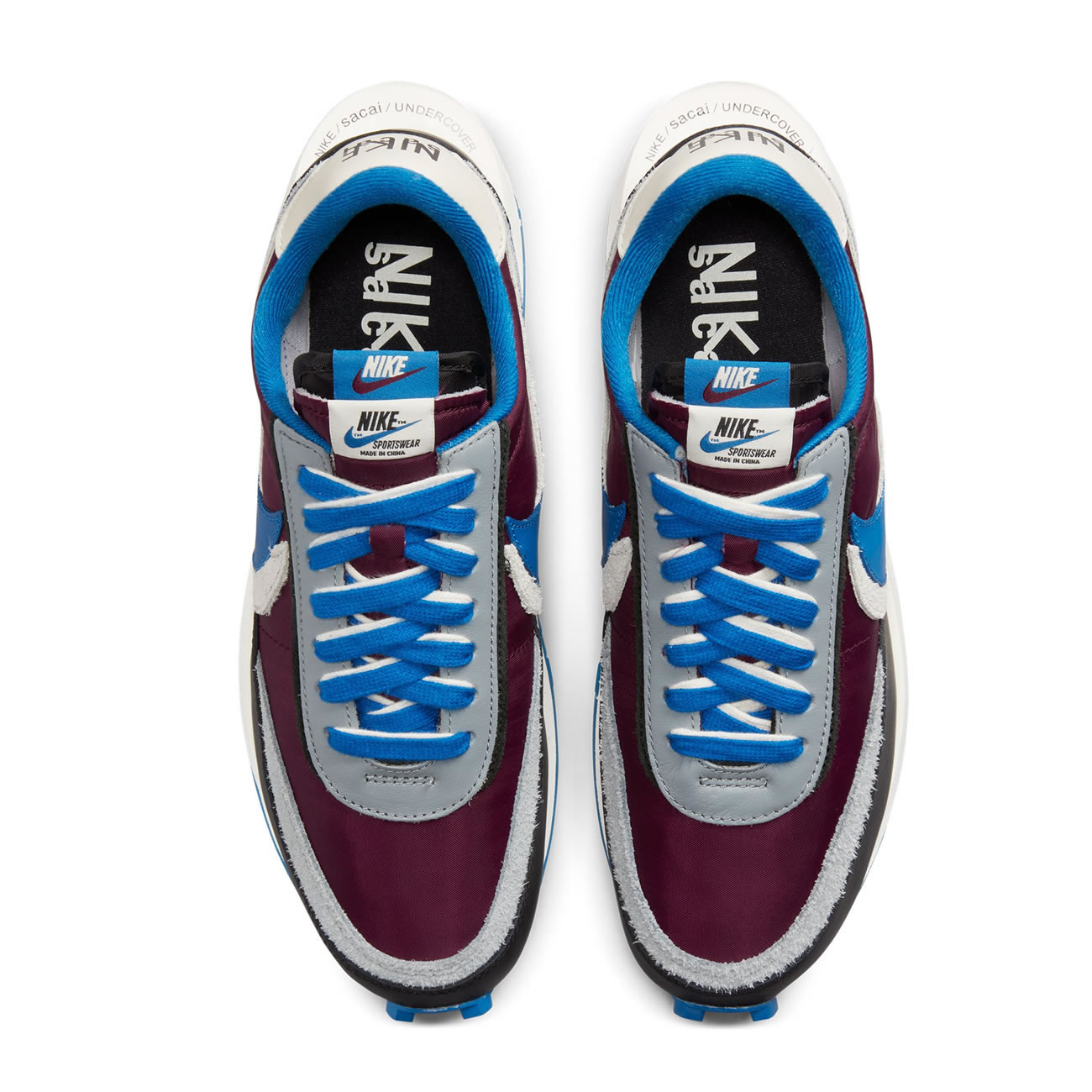 Sacai Undercover Nike Ldwaffle Night Maroon Team Royal Dj4877 600 (4) - newkick.vip