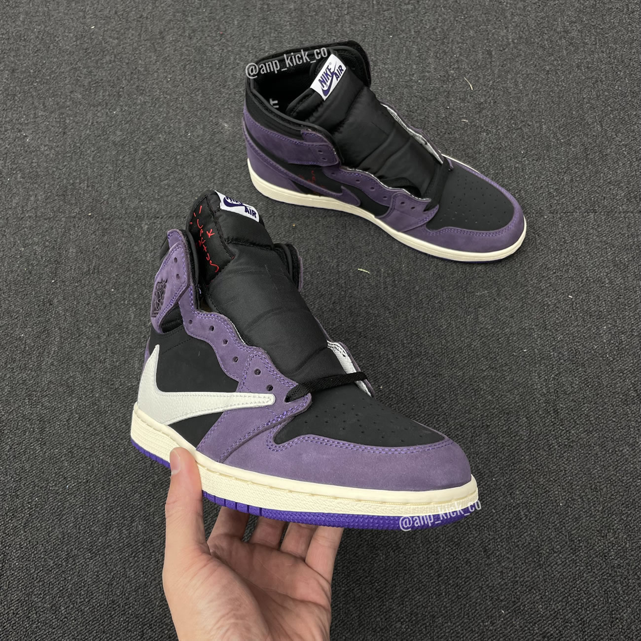 Travis Scott Air Jordan 1 High Og Sp Purple Black Anpkick Custom Making (2) - newkick.vip