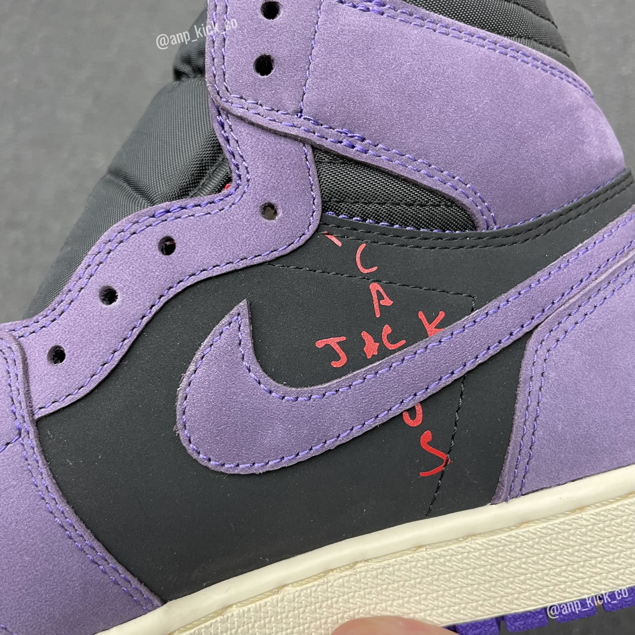 Travis Scott Air Jordan 1 High Og Sp Purple Black Anpkick Custom Making (5) - newkick.vip