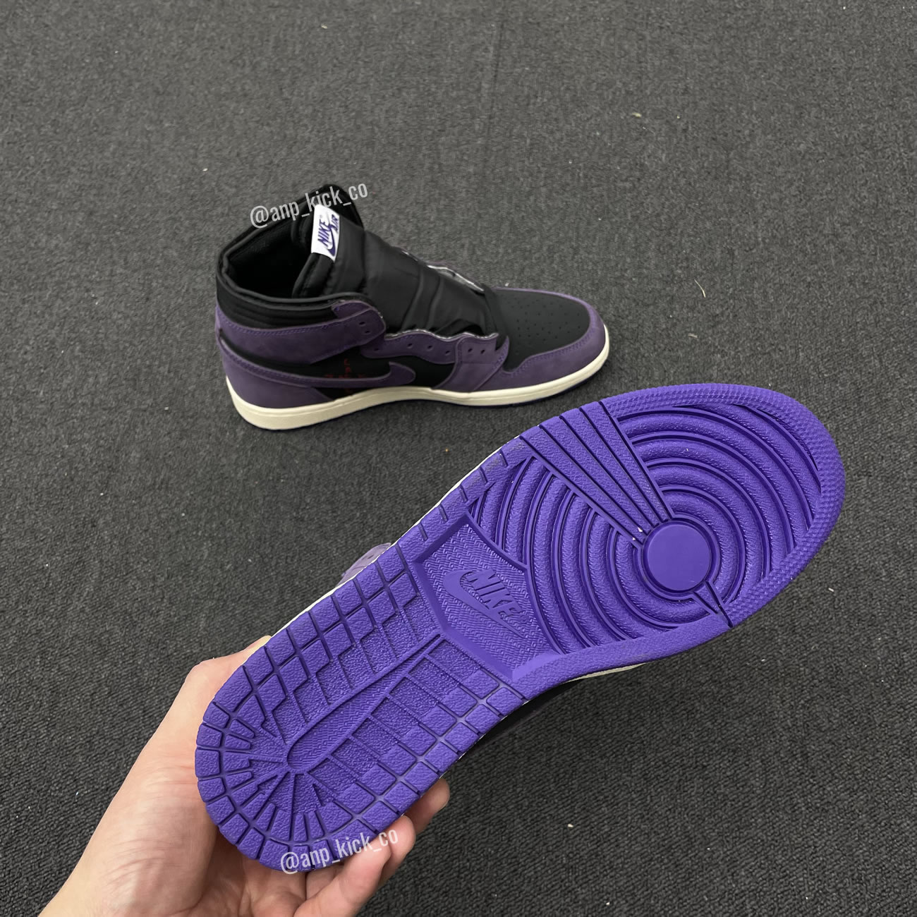 Travis Scott Air Jordan 1 High Og Sp Purple Black Anpkick Custom Making (6) - newkick.vip