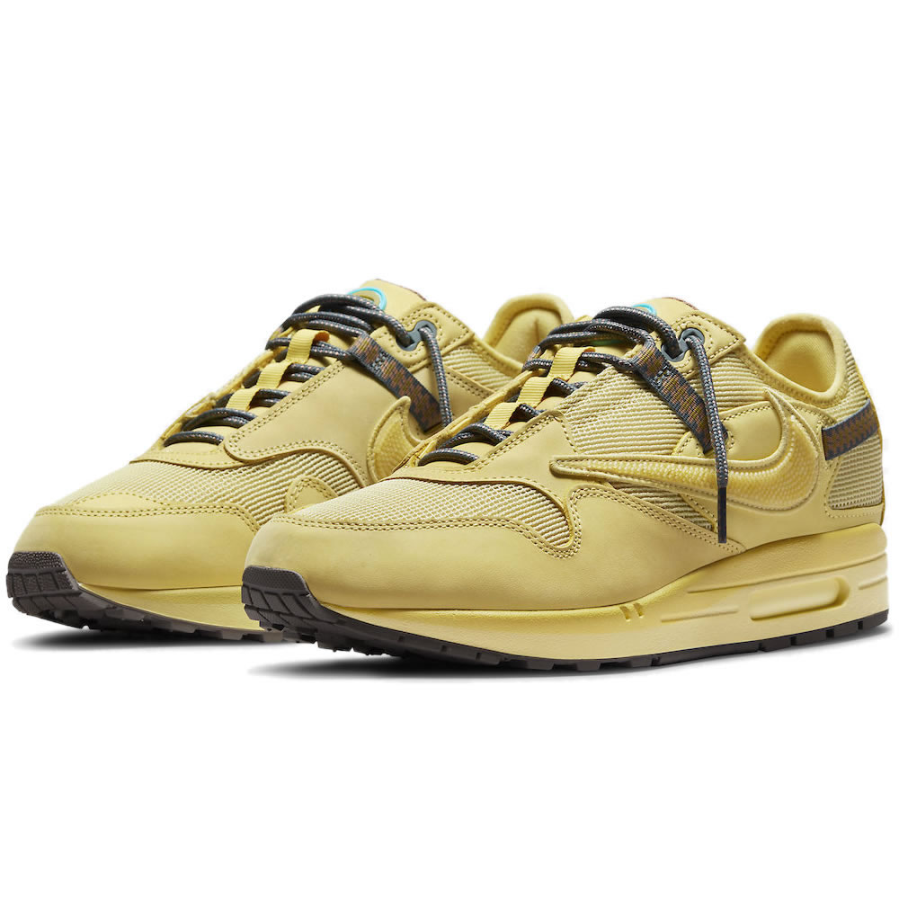 Travis Scott Nike Air Max 1 Saturn Gold Do9392 700 (3) - newkick.vip