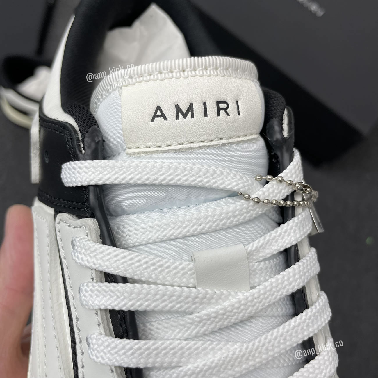 A M I R I Skel Top Low Leather Sneakers Black White Anpkick Mfs003 000 (4) - newkick.vip