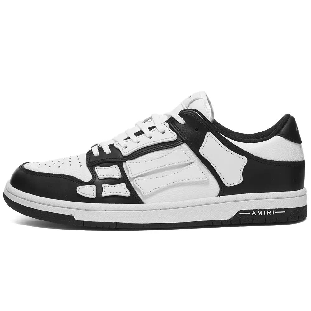 A M I R I Skel Top Low Leather Sneakers Black White Mfs003 000 (1) - newkick.vip