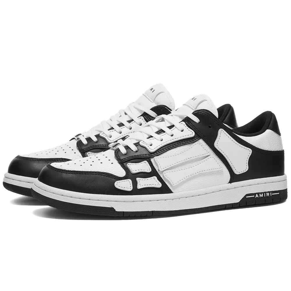 A M I R I Skel Top Low Leather Sneakers Black White Mfs003 000 (2) - newkick.vip