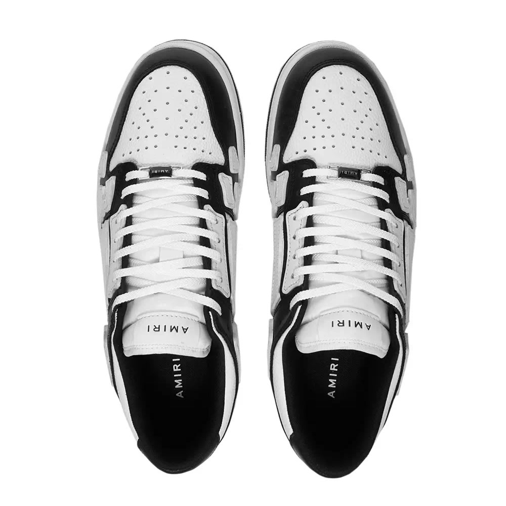 A M I R I Skel Top Low Leather Sneakers Black White Mfs003 000 (3) - newkick.vip