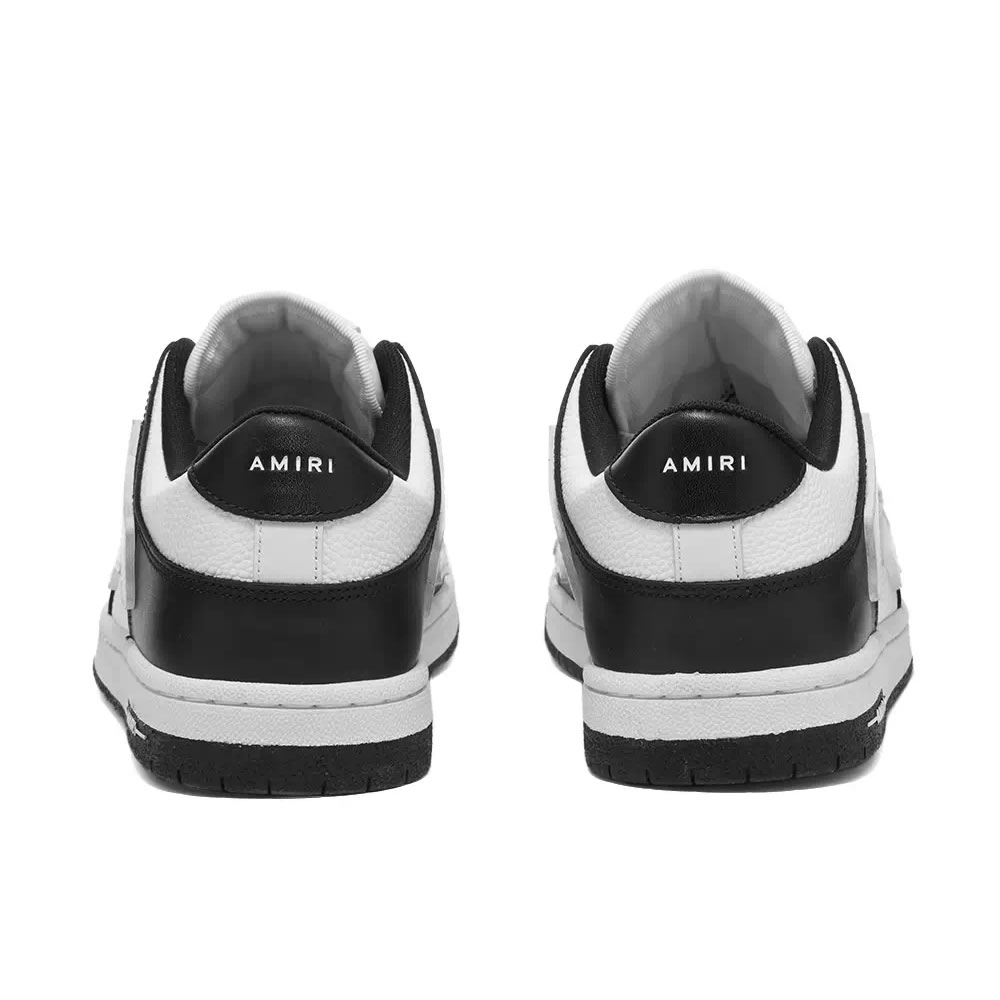 A M I R I Skel Top Low Leather Sneakers Black White Mfs003 000 (4) - newkick.vip