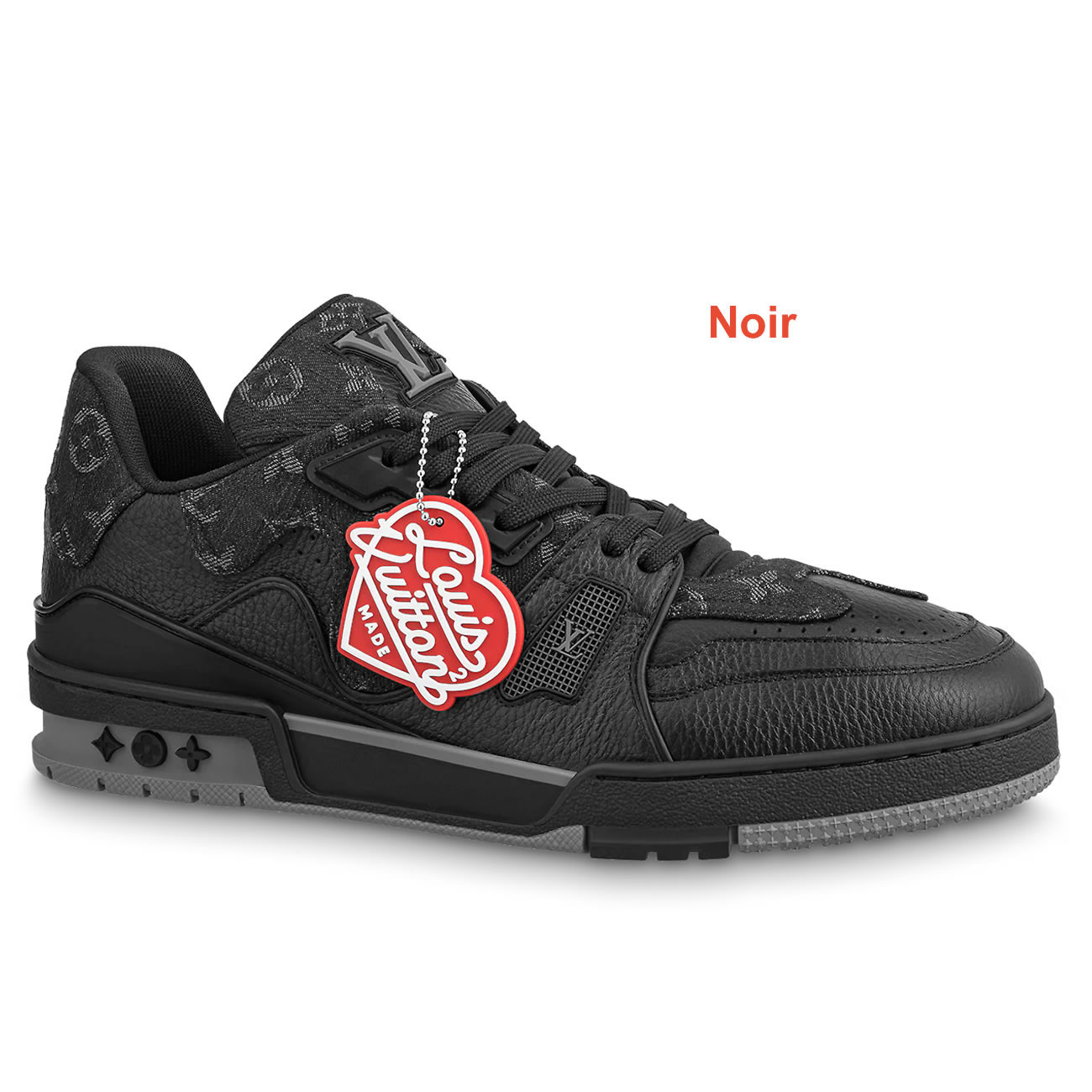 New L V Trainer Sneaker Shoes Noir (1) - newkick.vip