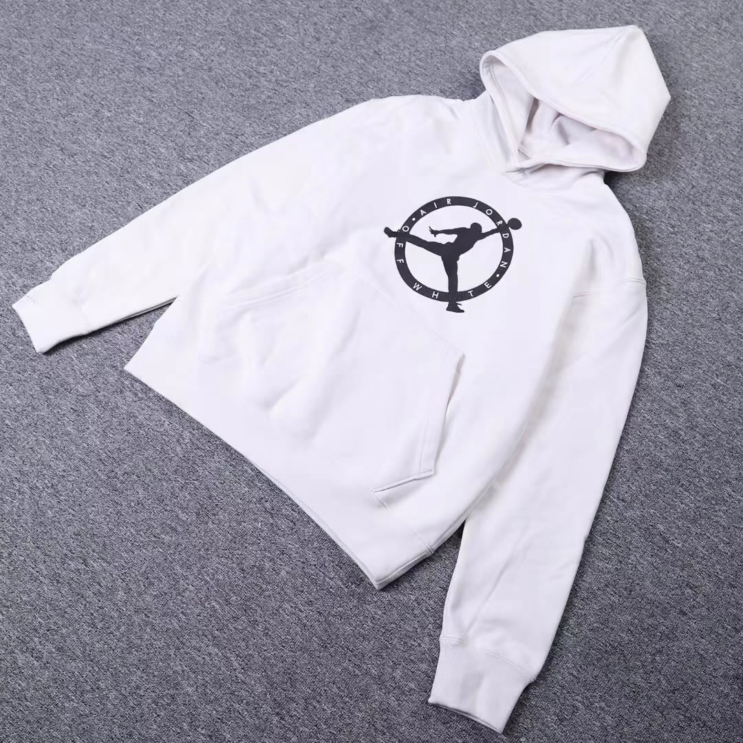 Off White Jordan Hoodie Anpkick White (1) - newkick.vip