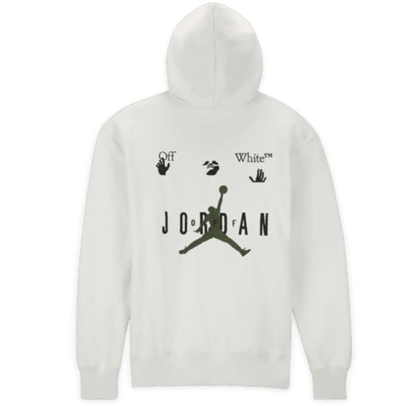 Off White Jordan Hoodie White (1) - newkick.vip