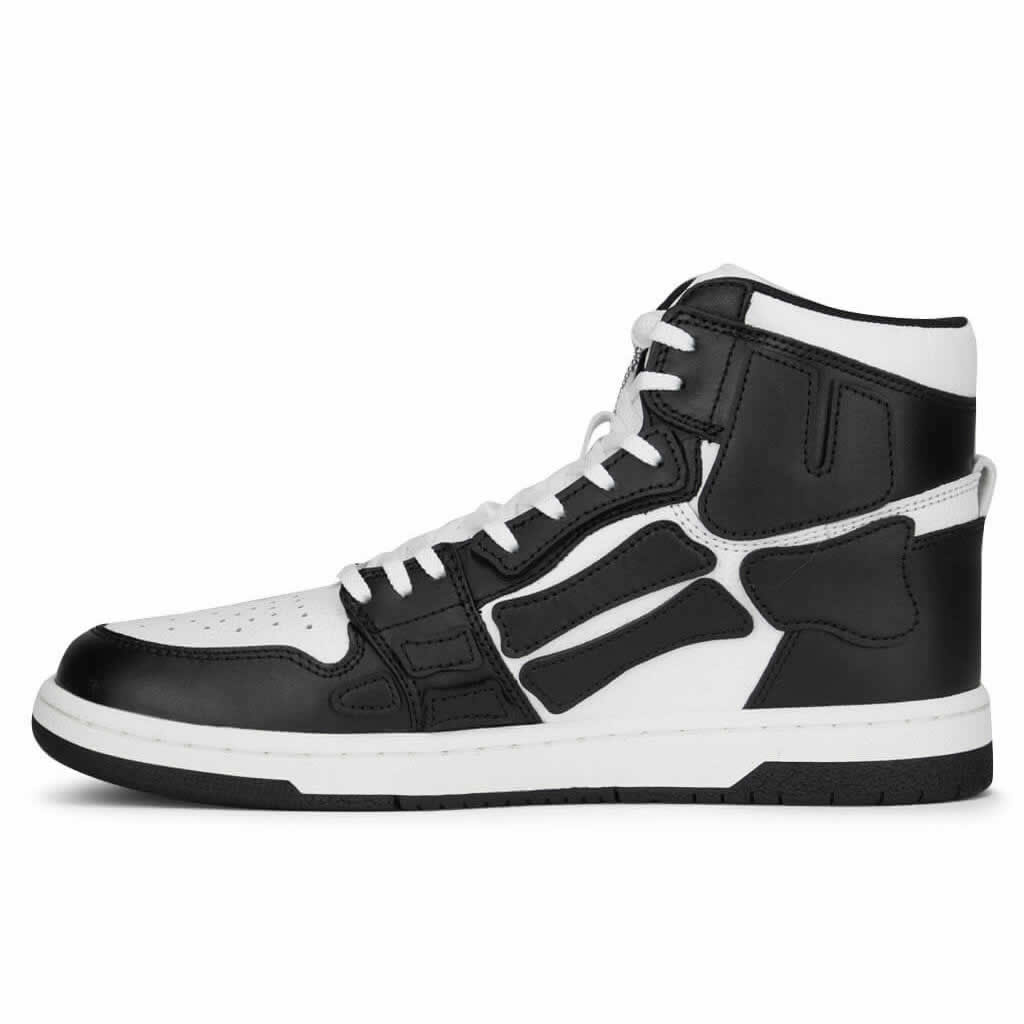 A M I R I Skel Top High Leather Sneakers Black White Mfs002 004 (1) - newkick.vip