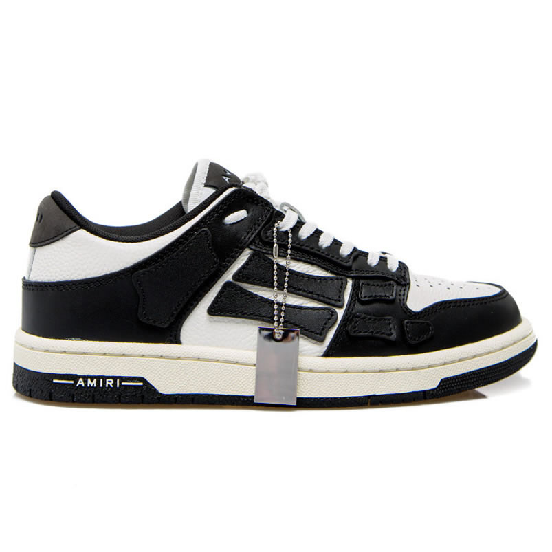 A M I R I Skel Top Low Leather Sneakers Black White Mfs003 004 (2) - newkick.vip