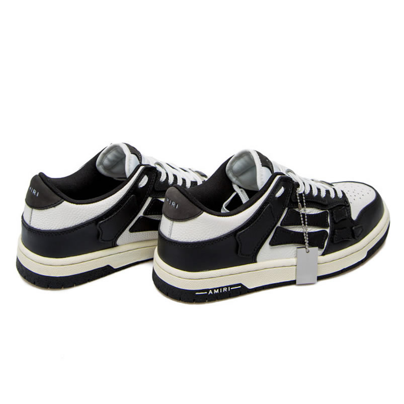 A M I R I Skel Top Low Leather Sneakers Black White Mfs003 004 (5) - newkick.vip