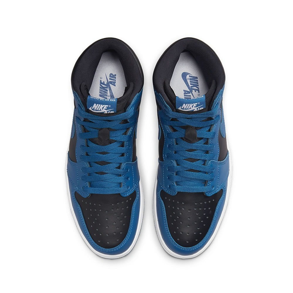 Air Jordan 1 Retro High Og Dark Marina Blue 555088 404 (4) - newkick.vip