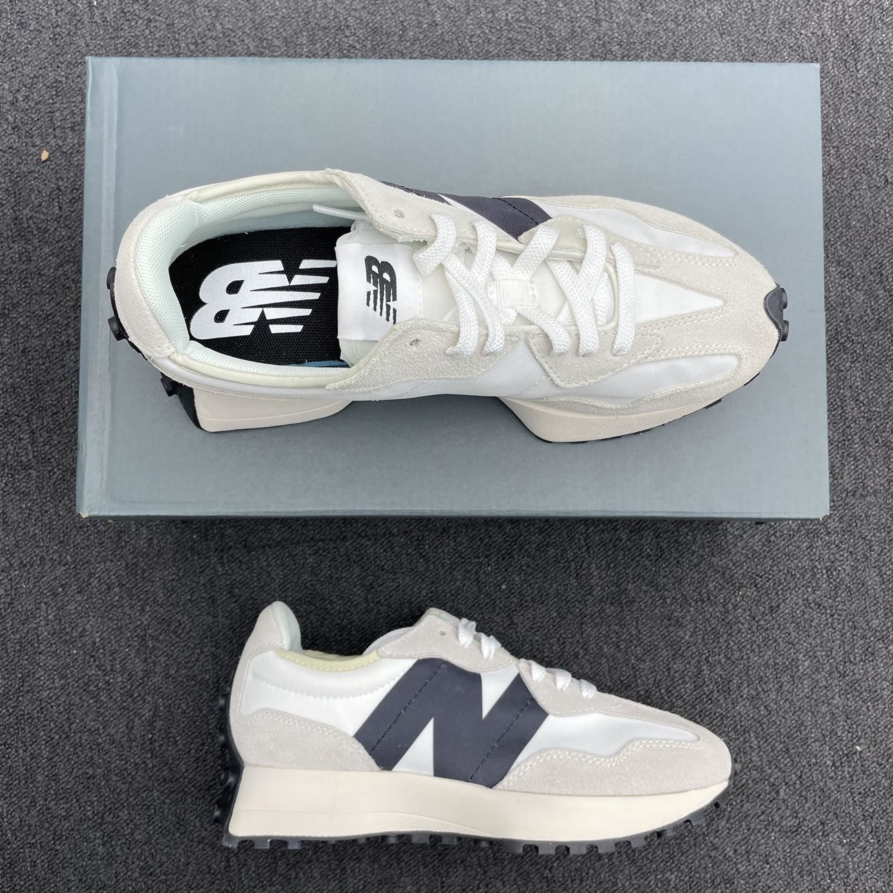 New Balance 327 Low Top Trainers Sneakers Ms327fe (1) - newkick.vip