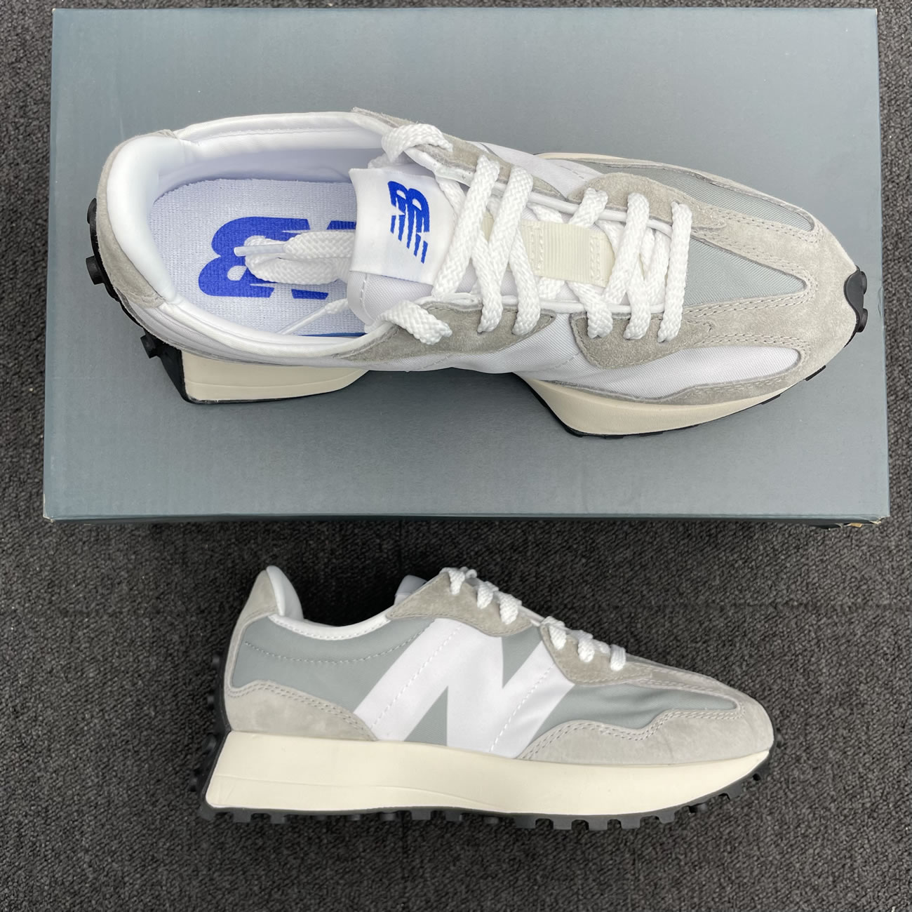 New Balance 327 Low Top Trainers Sneakers Ms327lab (1) - newkick.vip