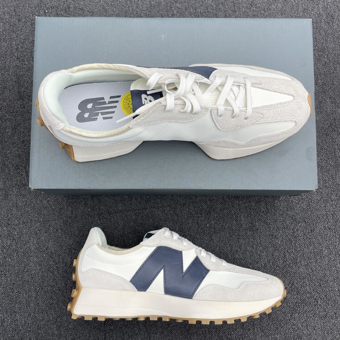 New Balance 327 Low Top Trainers Sneakers Ws327kb (1) - newkick.vip