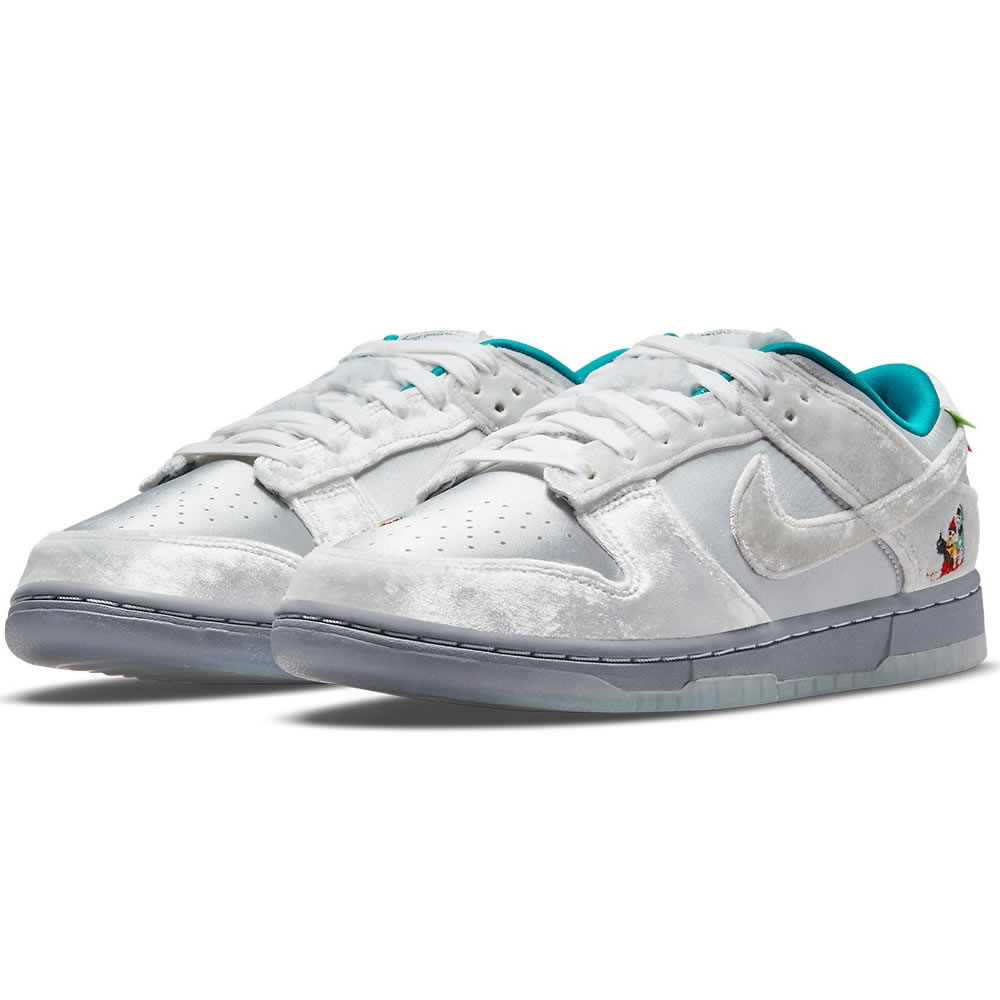 Nike Dunk Low Ice White Silver Blue Do2326 001 (3) - newkick.vip