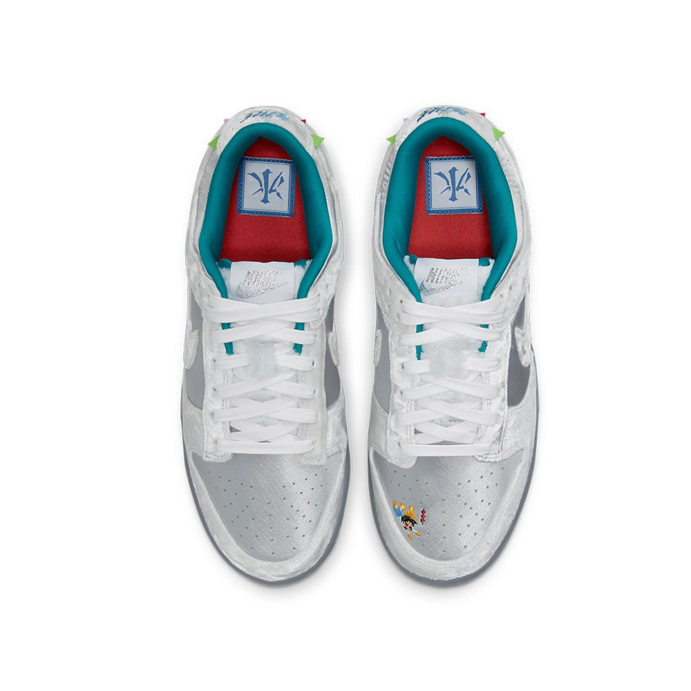 Nike Dunk Low Ice White Silver Blue Do2326 001 (4) - newkick.vip