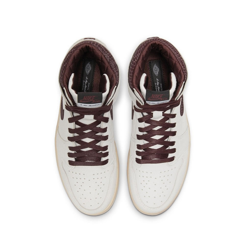 A Ma Maniere Air Jordan 1 High Og Sail And Burgundy Do7097 100 (4) - newkick.vip