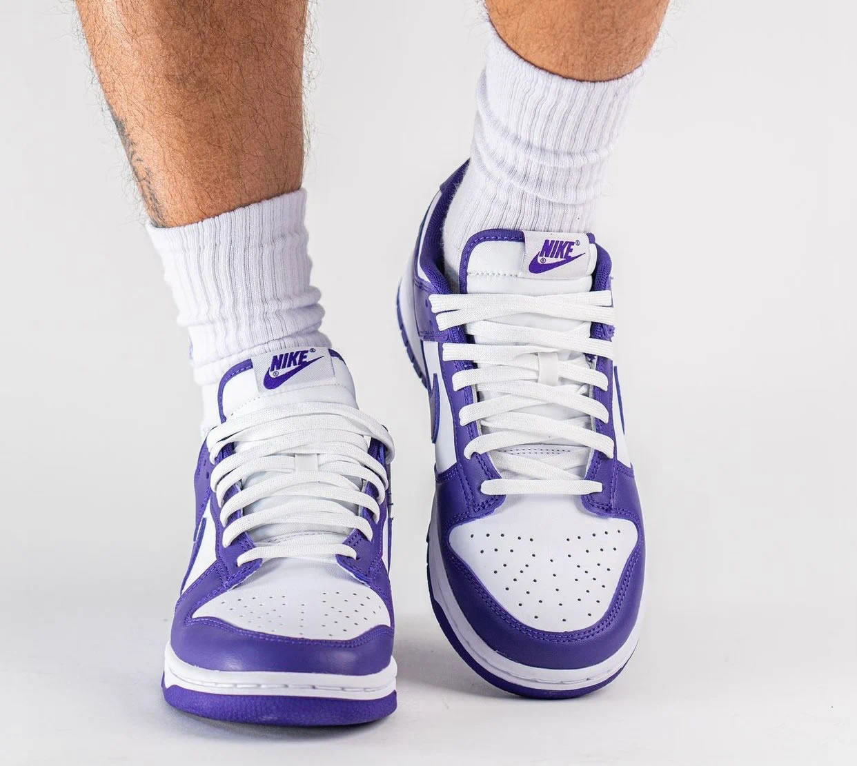 Nike Dunk Low Court Purple Dd1391 104 On Feet (3) - newkick.vip