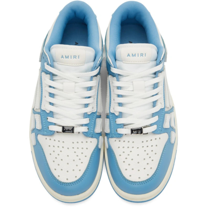 A M I R I Skel Top Low Leather Sneakers Blue Mfs003 462 (4) - newkick.vip