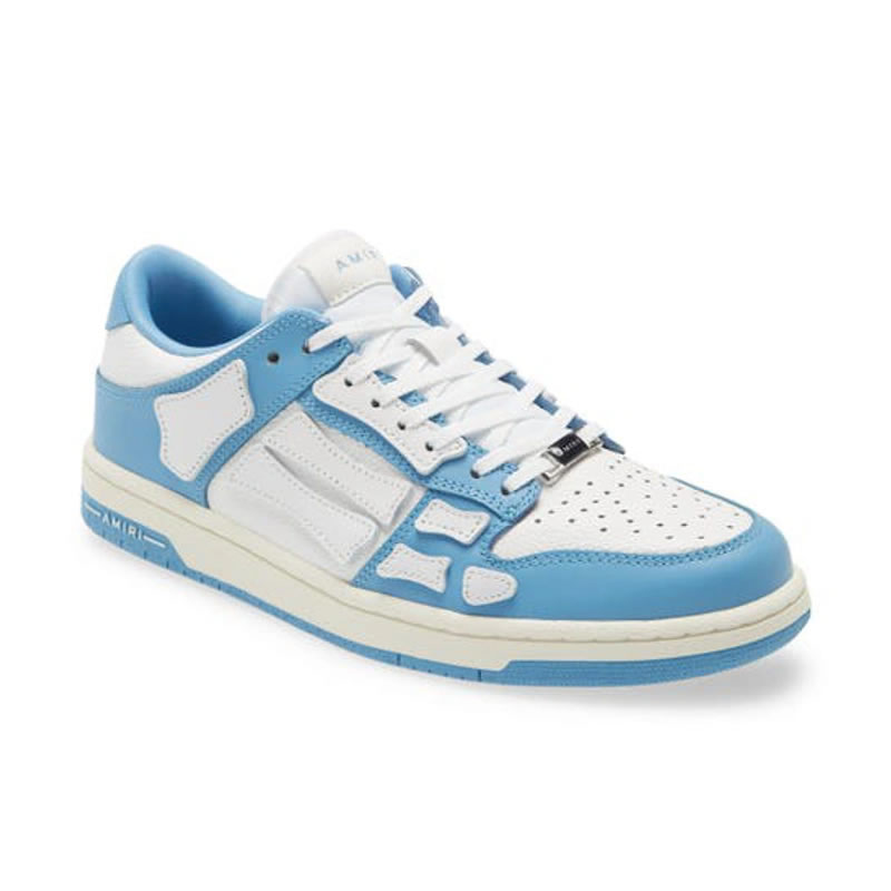 A M I R I Skel Top Low Leather Sneakers Blue Mfs003 462 (5) - newkick.vip