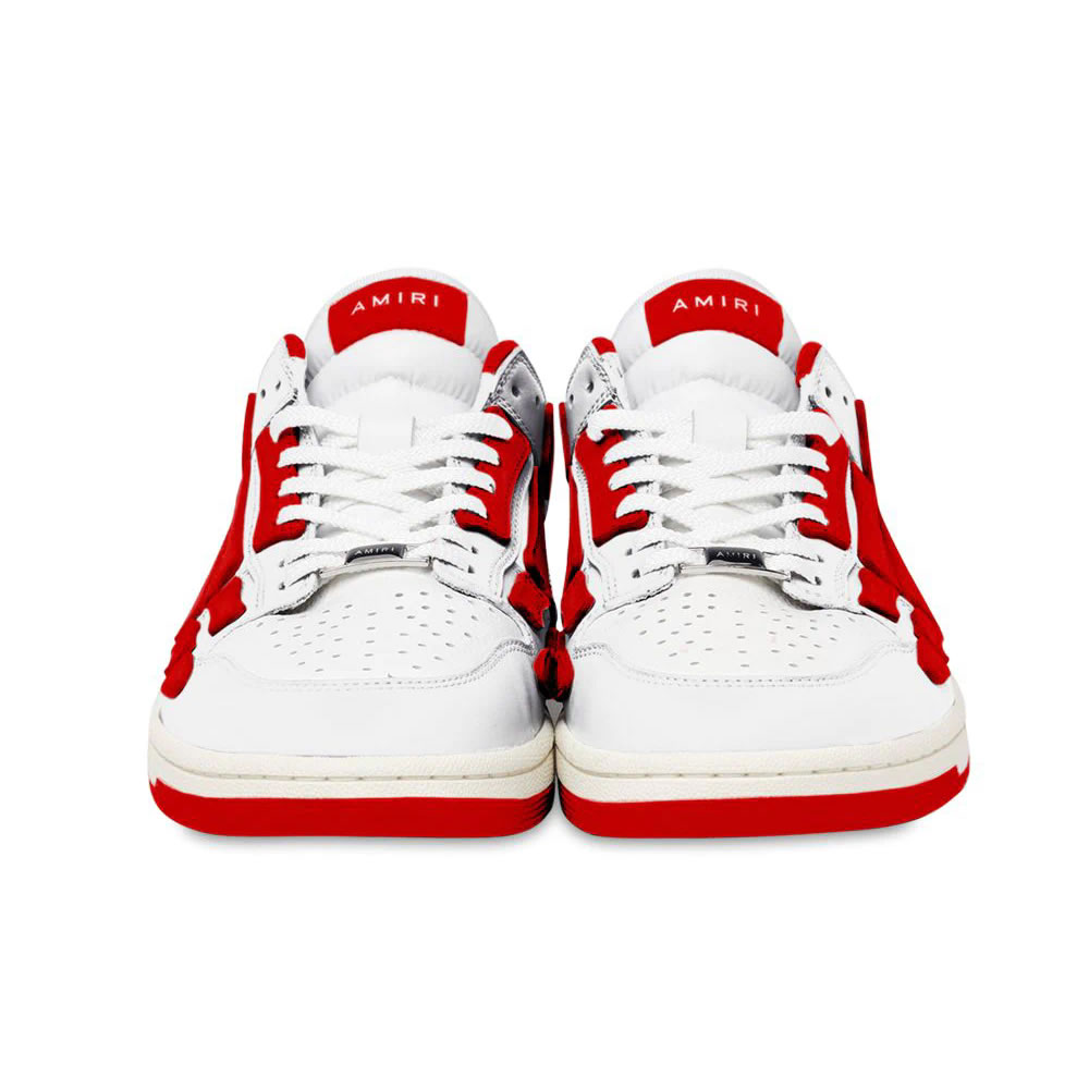 A M I R I Skel Top Low Leather Sneakers Red Mfs003 124 (3) - newkick.vip