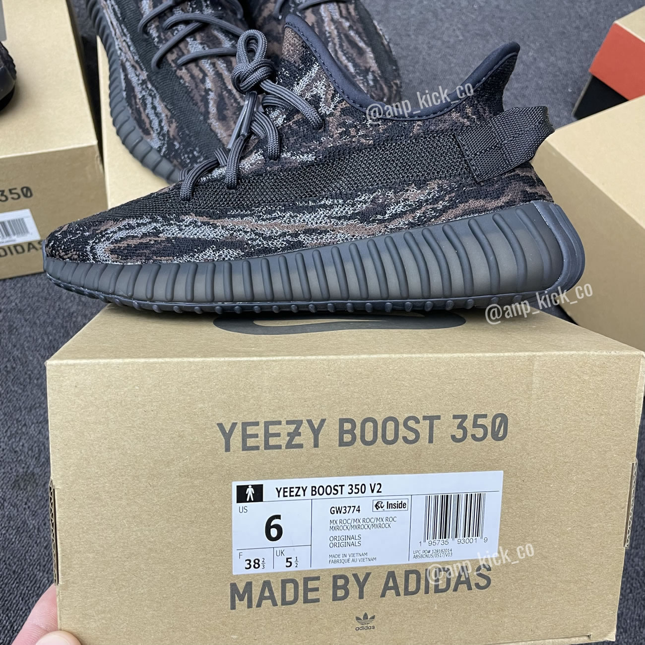 Adidas Yeezy Boost 350 V2 Mx Rock Anpkick Gw3774 (4) - newkick.vip