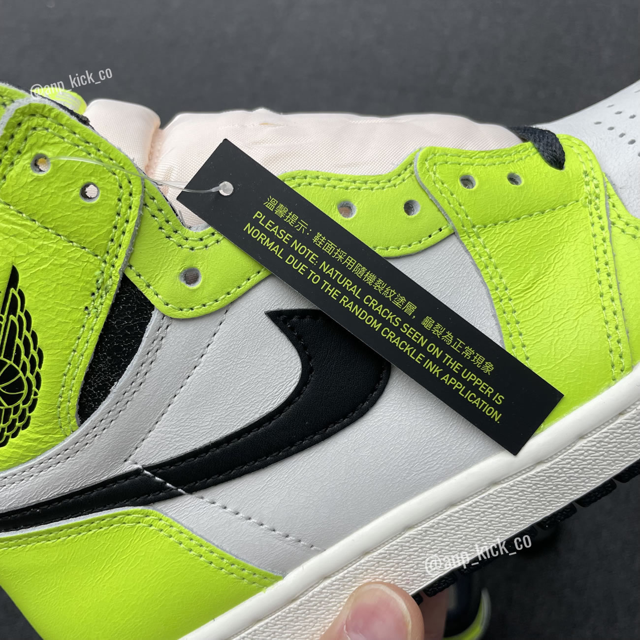 Air Jordan 1 Retro High Og Anpkick Volt Black Sail 555088 702 (8) - newkick.vip