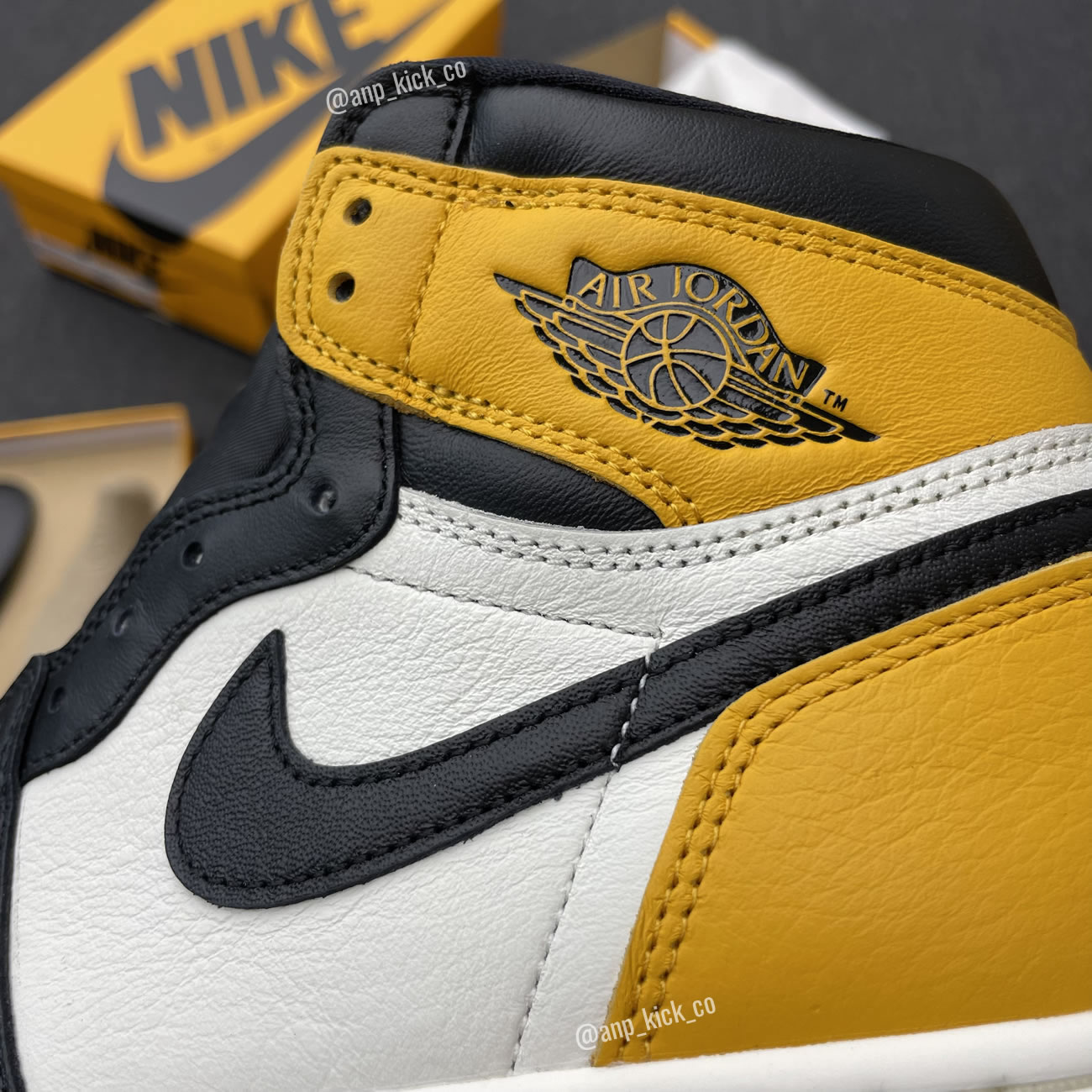 Air Jordan 1 Retro High Og Anpkick Yellow Toe 555088 711 (5) - newkick.vip