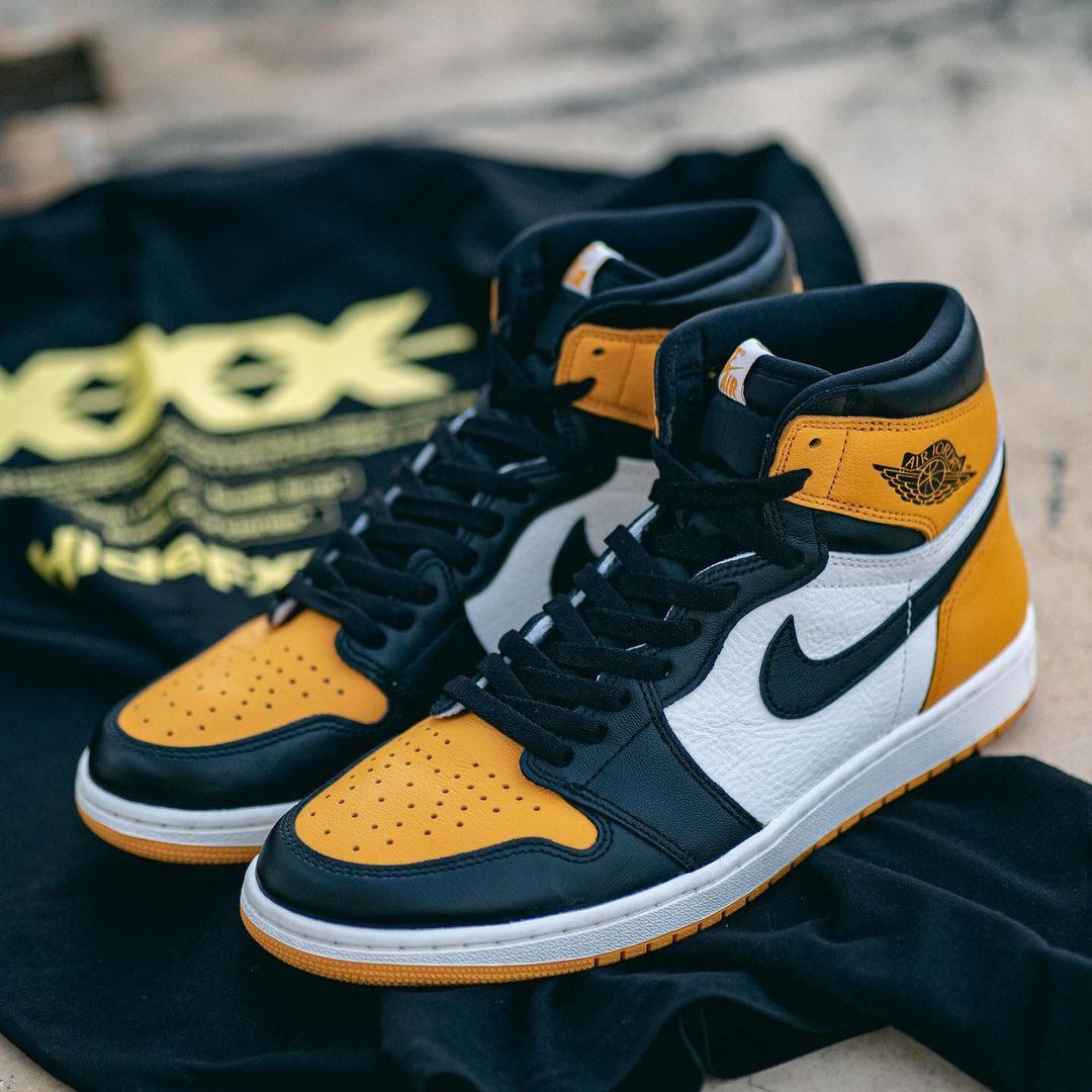 Air Jordan 1 Retro High Og Yellow Toe 555088 711 (10) - newkick.vip