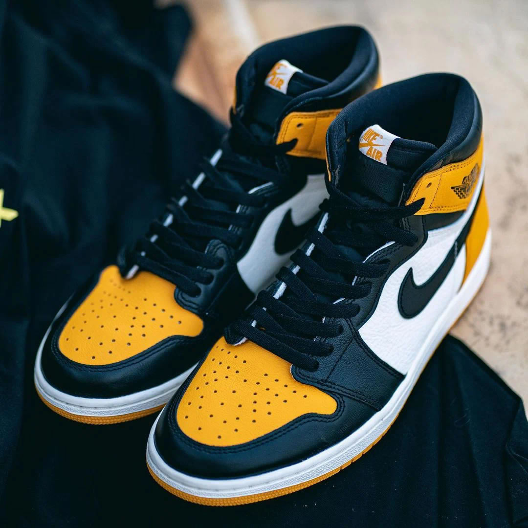 Air Jordan 1 Retro High Og Yellow Toe 555088 711 (5) - newkick.vip