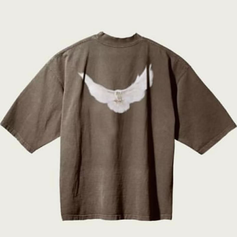 Yeezy Gap Balen Ciaga Tee Tshirt Brown 1 - newkick.vip