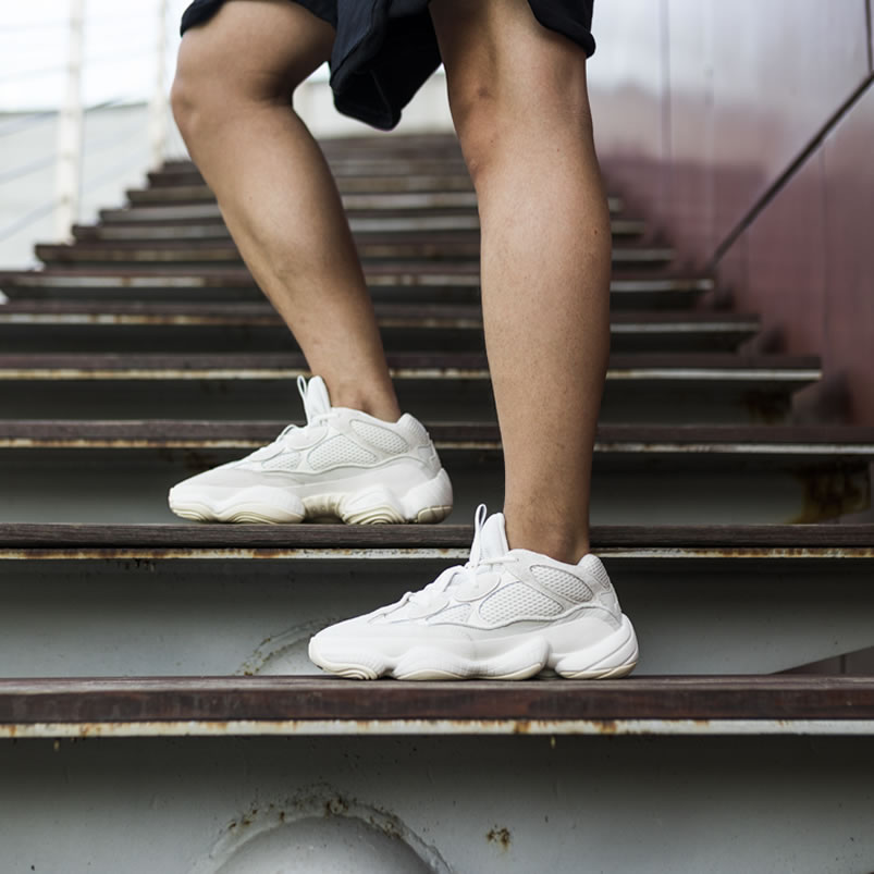 Adidas Yeezy 500 Bone White On Feet Outfit Fv3573 Release Date (1) - newkick.vip