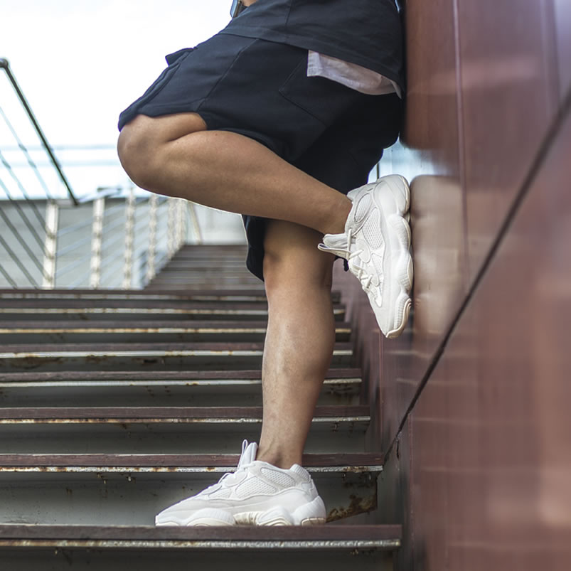 Adidas Yeezy 500 Bone White On Feet Outfit Fv3573 Release Date (2) - newkick.vip