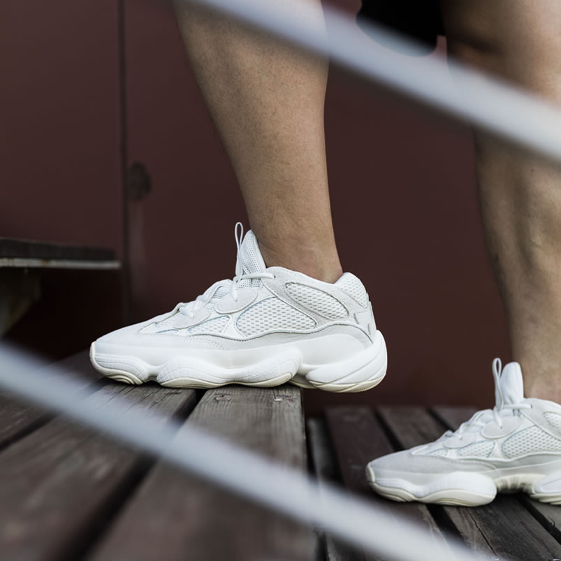 Adidas Yeezy 500 Bone White On Feet Outfit Fv3573 Release Date (6) - newkick.vip