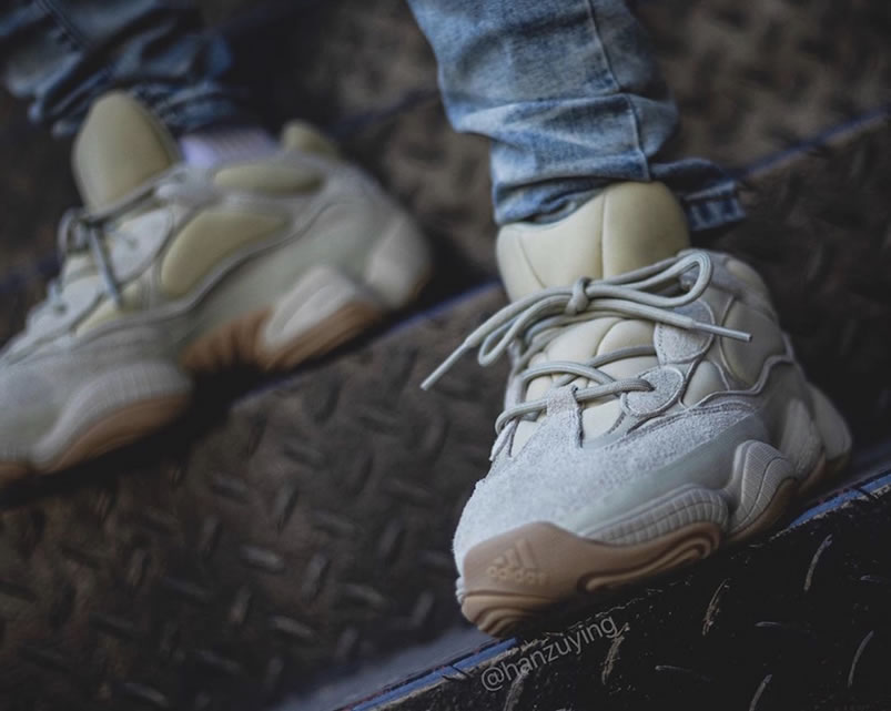 Adidas Yeezy 500 Stone White Fw4839 On Feet Release Date (3) - newkick.vip