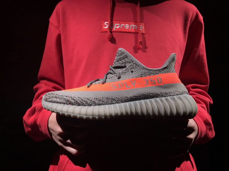 adidas YEEZY Boost 350 v2 'Beluga' / Steel Grey Solar Red BB1826