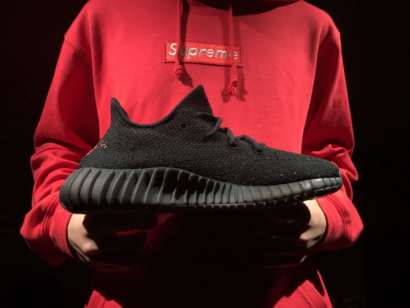 Adidas Yeezy Boost 350 V2 'Black/Red Striped' BY9612