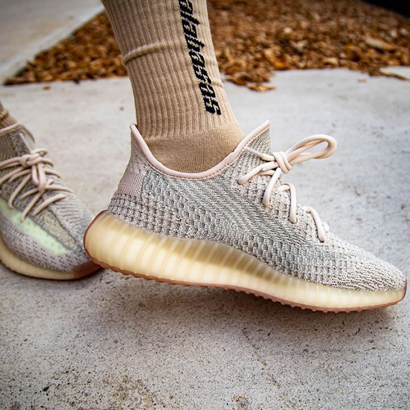 Adidas Yeezy Boost 350 V2 Citrin Reflective On Feet Release Date Fw5318 (2) - newkick.vip