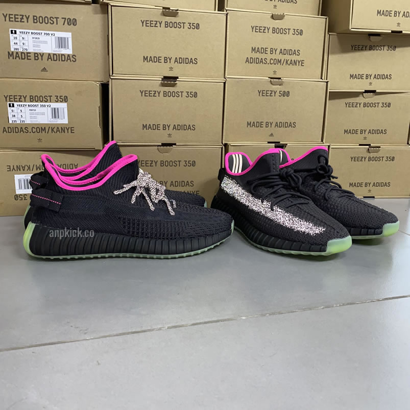 Adidas Yeezy Boost 350 V2 Nrg Red October Non Reflective Ut8830 Reflective Ut8831 (4) - newkick.vip