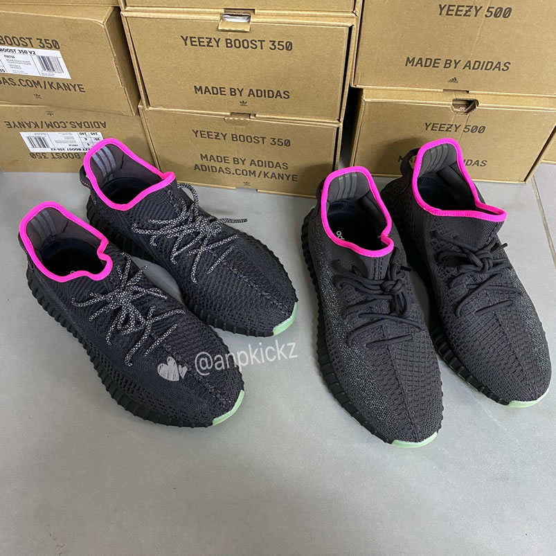 Adidas Yeezy Boost 350 V2 Nrg Red October Non Reflective Ut8830 Reflective Ut8831 (8) - newkick.vip