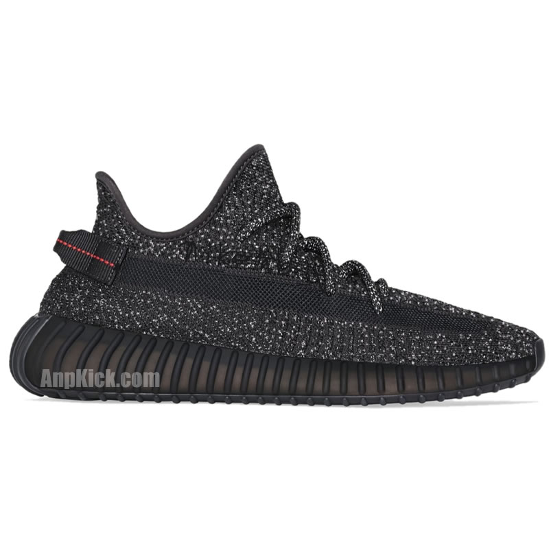 Adidas Yeezy Boost 350 V2 Static 3m Black Reflective Fu9007 (2) - newkick.vip