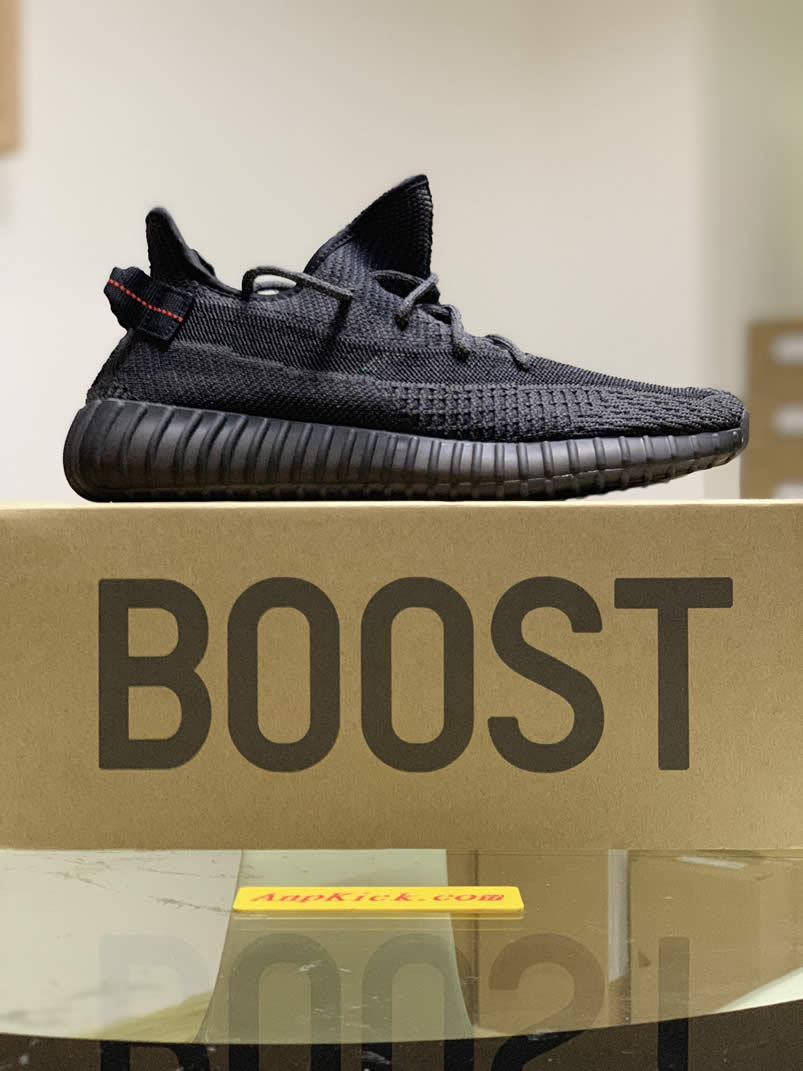 Adidas Yeezy Boost 350 V2 Static Black Non Refective Fu9013 (12) - newkick.vip