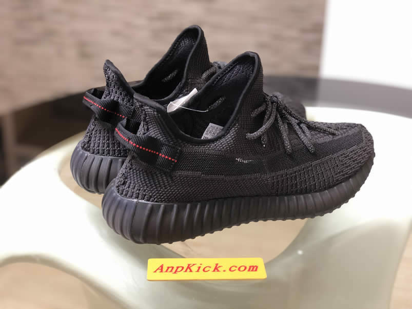 Adidas Yeezy Boost 350 V2 Static Black Non Refective Fu9013 (4) - newkick.vip