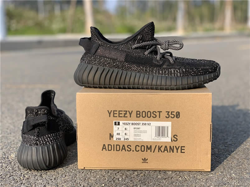 Adidas Yeezy Boost 350 V2 Static Refective Black Venom Ef2367 Wholesale (12) - newkick.vip