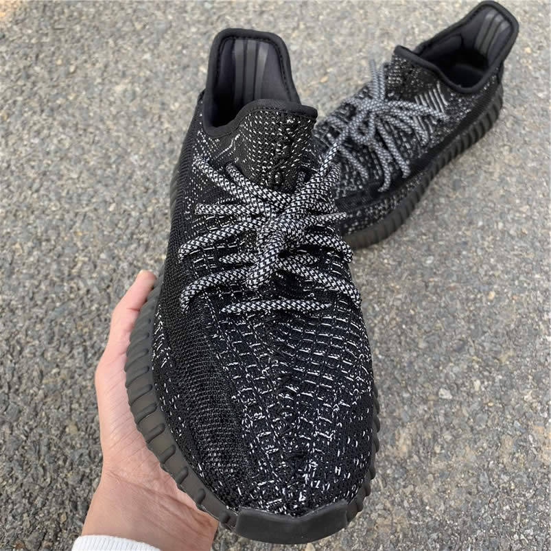 Yeezy Boost 350 V2 Static Refective Black Venom Ef2367 (2) - newkick.vip