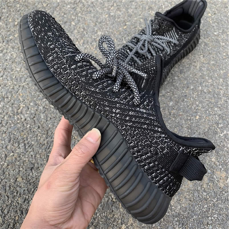 Yeezy Boost 350 V2 Static Refective Black Venom Ef2367 (4) - newkick.vip