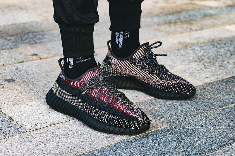 Adidas Yeezy Boost 350 V2 Yecheil Reflective Fx4145 On Feet Release Date For Sale (2) - newkick.vip